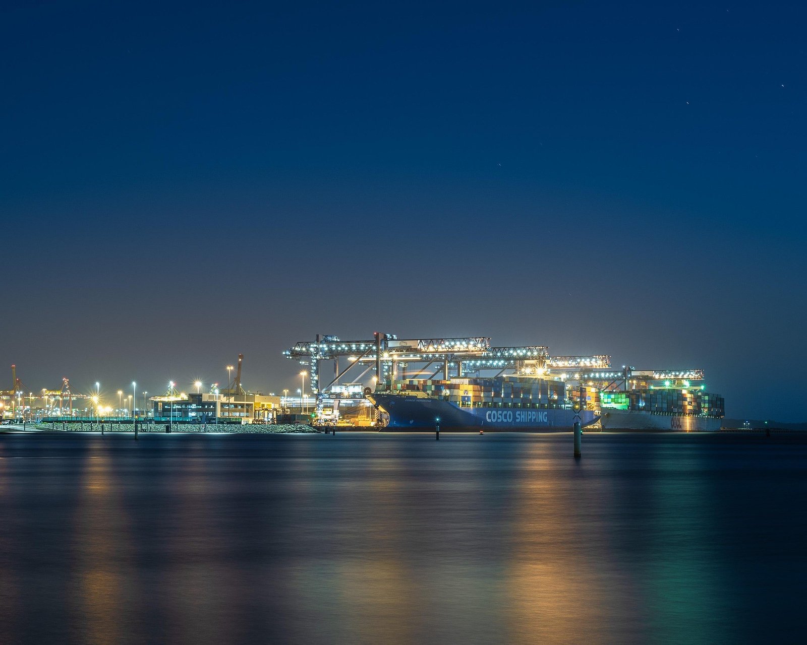 Sea Freight at Night